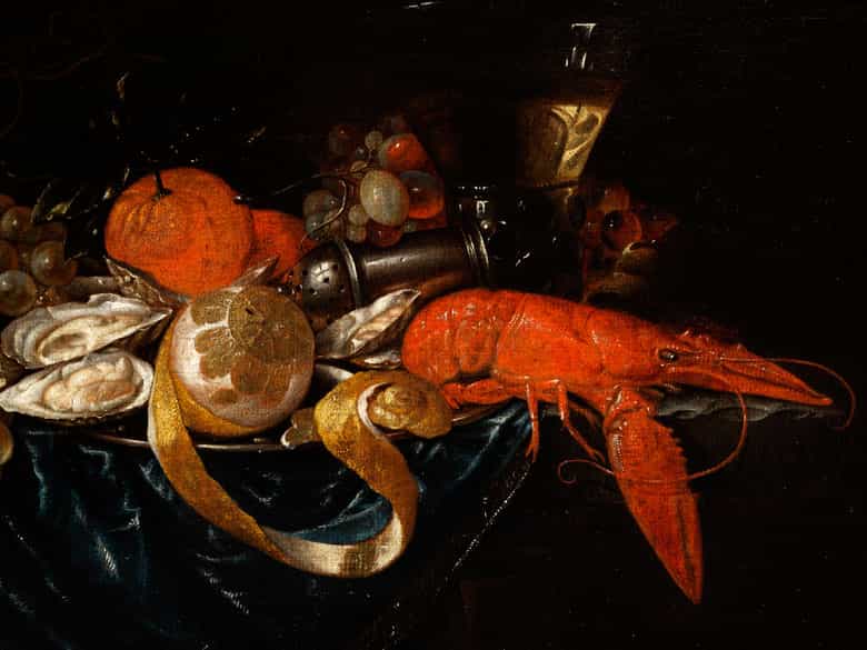 Detailabbildung: Jan Davidz de Heem, 1606 Utrecht – 1684 Antwerpen, zug.