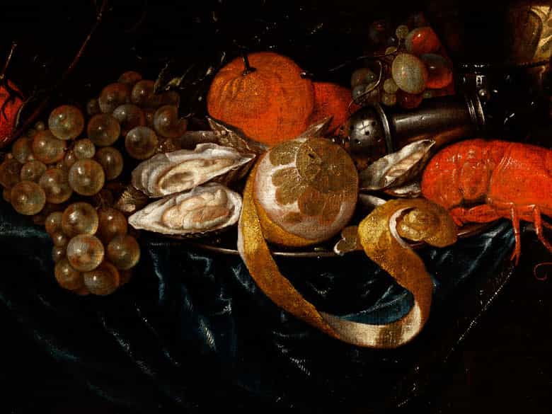 Detailabbildung: Jan Davidz de Heem, 1606 Utrecht – 1684 Antwerpen, zug.