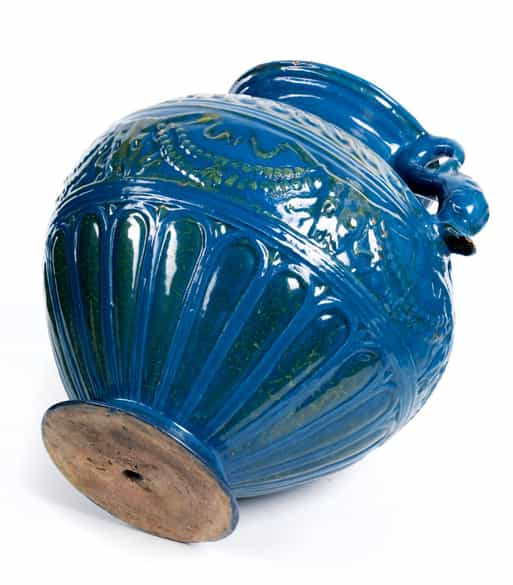 Detailabbildung: Bedeutende museale Keramikvase mit Fruchtgebinde aus der Werkstatt von Giovanni della Robbia