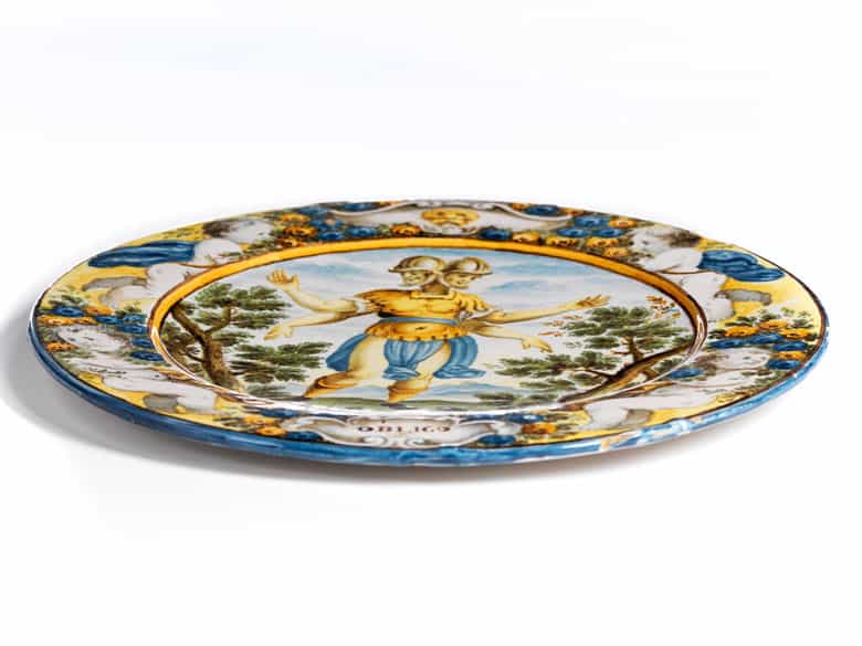 Detailabbildung: Kleiner Teller der Manufaktur Castelli