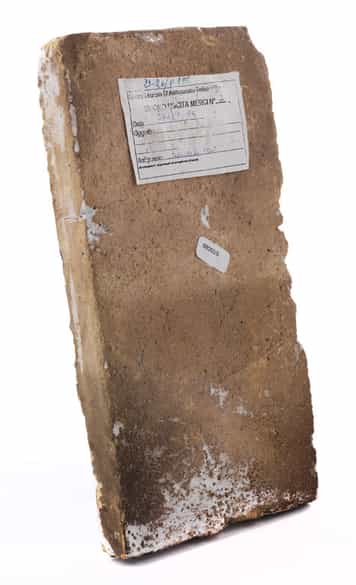 Detailabbildung:  Seltene Majolika-Kachel aus der Manufaktur Castelli