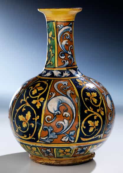 Detailabbildung: Majolika-Apotheken-Flasche
