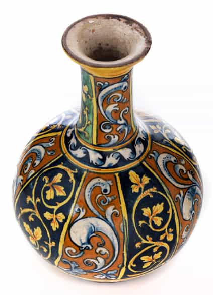 Detailabbildung: Majolika-Apotheken-Flasche
