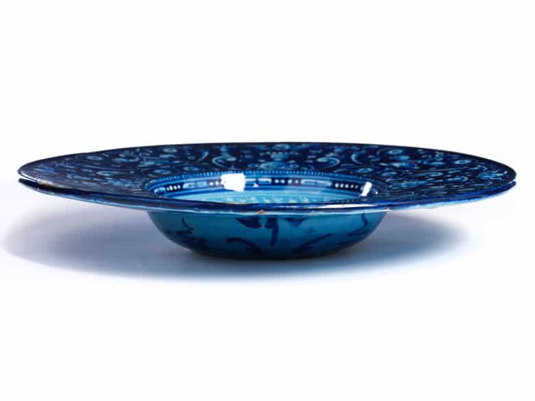 Detailabbildung: Bedeutender Majolika-Teller der Manufaktur Faenza