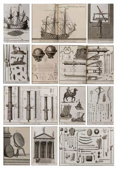 Detailabbildung: † Eine große Bibliothek mit 1054 Büchern des 18. Jahrhunderts aus der Zeit von König Louis XIV, Louis XV und Louis XVI