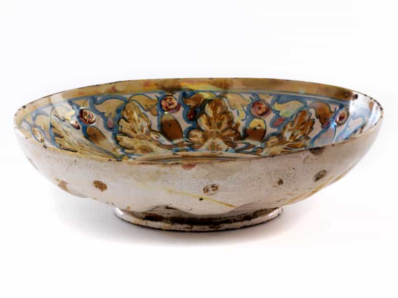 Detailabbildung: Museale Fayence-Lüsterschale aus der Werkstatt von Giorgio Andreoli, 1464 - 1553