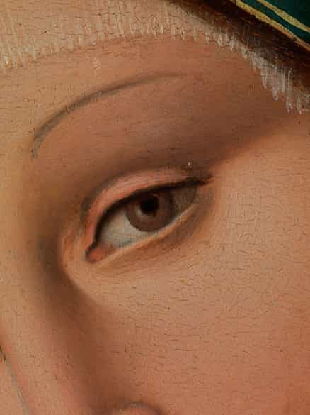 Detailabbildung: Francesco Raibolini, genannt Francesco Francia, 1450 - 1517, möglicherweise unter Mitwirkung der Werkstatt oder des Sohnes Giacomo Francia