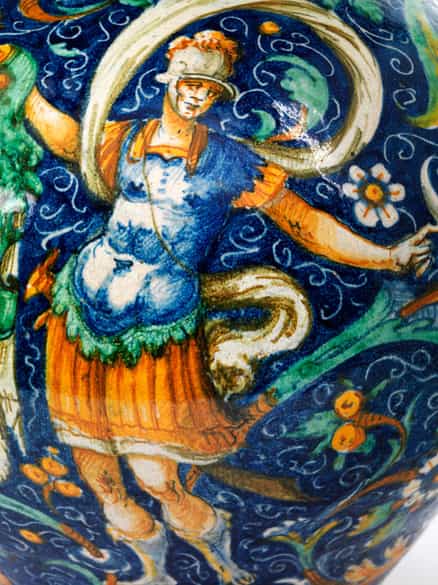 Detailabbildung:  Große Majolika-Vase