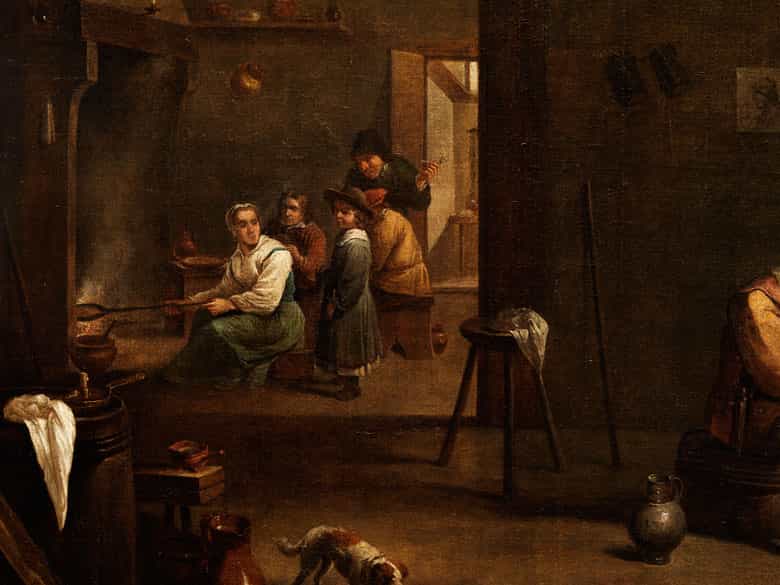 Detailabbildung:  Matheus van Helmont, 1623 - 1679, zug.