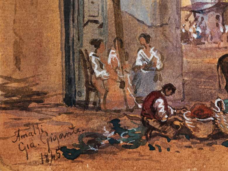 Detailabbildung:  Giacinto Gigante, 1806 - 1876