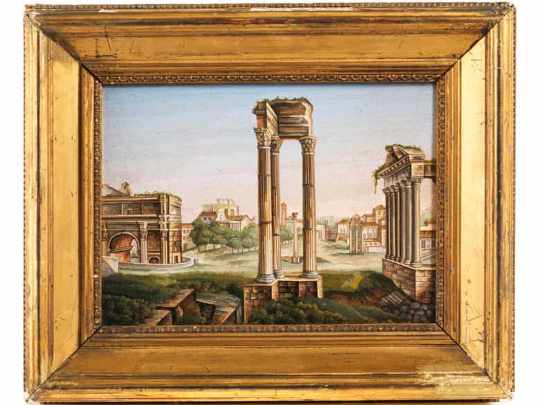 Detailabbildung: † Mikromosaikbild mit Blick ins Forum Romanum