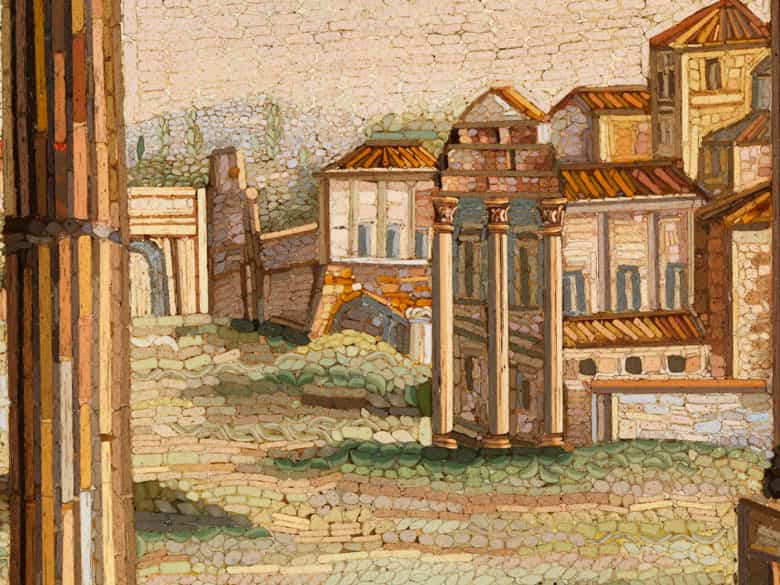 Detailabbildung: † Mikromosaikbild mit Blick ins Forum Romanum