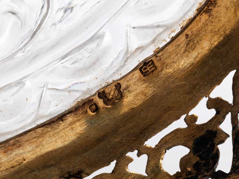 Detailabbildung: † Wiener Bergkristall-Tafelaufsatz mit Neptun