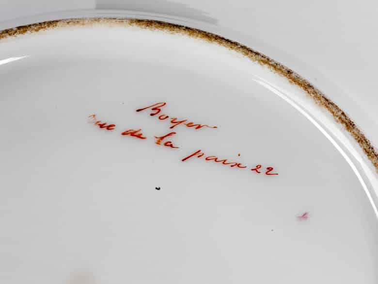 Detailabbildung:  Paar kleine Porzellanplatten