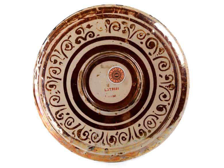 Detailabbildung: Majolika-Wappenteller aus Gubbio