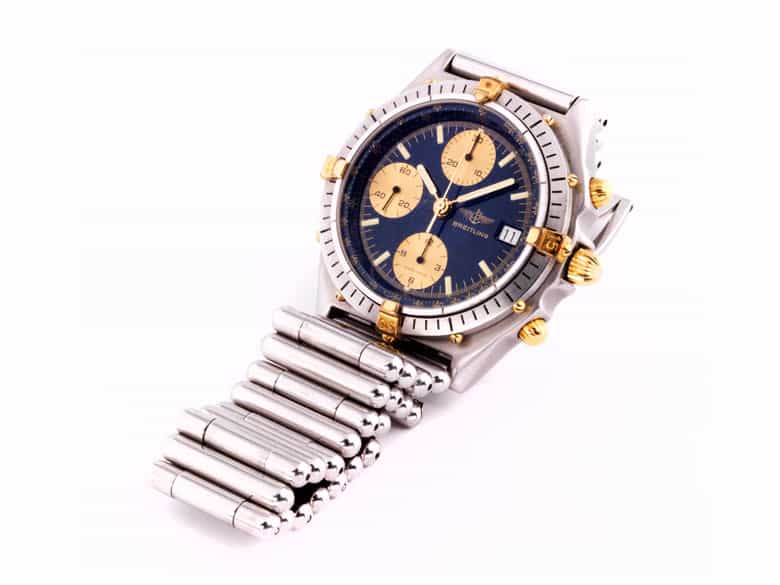 Detailabbildung: Breitling Herren-Chronograph mit Stahlgehäuse und Stahlarmband