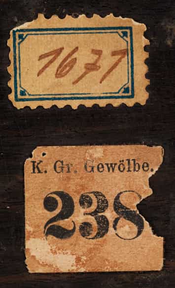 Detailabbildung: † Ebenholz- und Elfenbeinschatulle aus bedeutender Provenienz