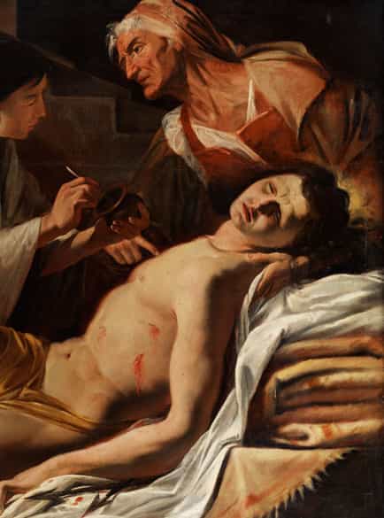 Detailabbildung:  Französischer Caravaggist des 17. Jahrhunderts