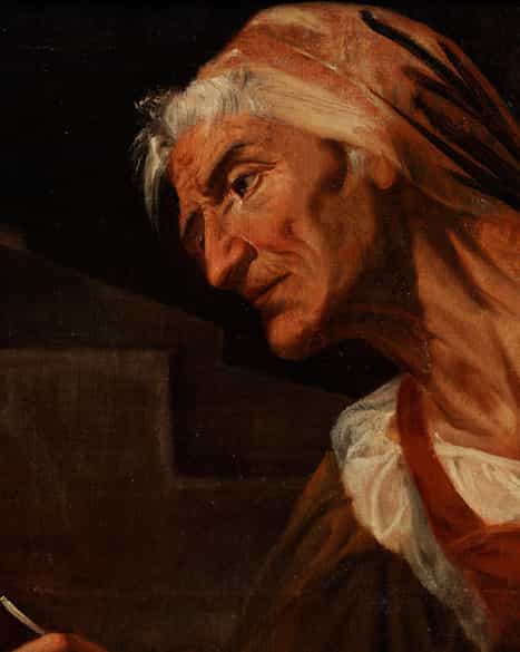 Detailabbildung:  Französischer Caravaggist des 17. Jahrhunderts