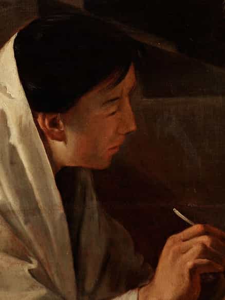 Detailabbildung:  Französischer Caravaggist des 17. Jahrhunderts