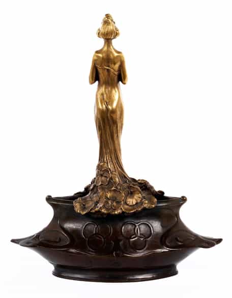 Detailabbildung: † Bronzevase von Charles Korschann, 1872 - 1942
