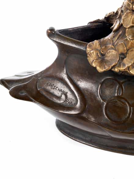 Detailabbildung: † Bronzevase von Charles Korschann, 1872 - 1942