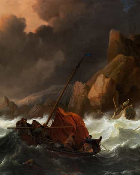 Detailabbildung: Ludolf Backhuysen d. Ä., 1630/31 Emden – 1708 Amsterdam