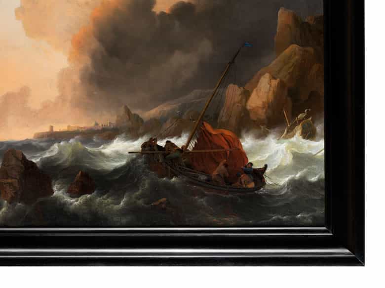 Detailabbildung: Ludolf Backhuysen d. Ä., 1630/31 Emden – 1708 Amsterdam