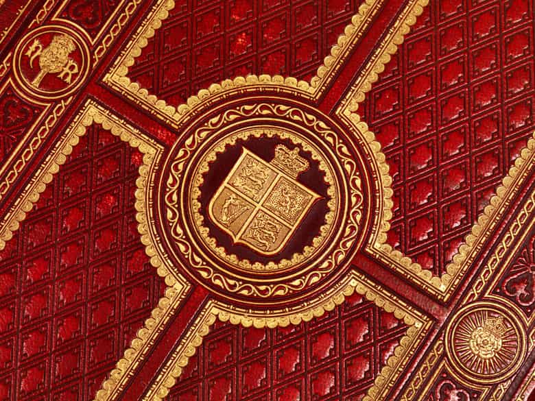 Detailabbildung:  Zwei Bände mit Prachteinband