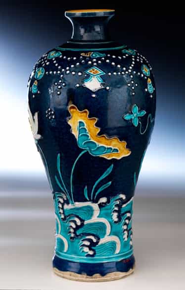 Detailabbildung: Bedeutende Fahua-Vase