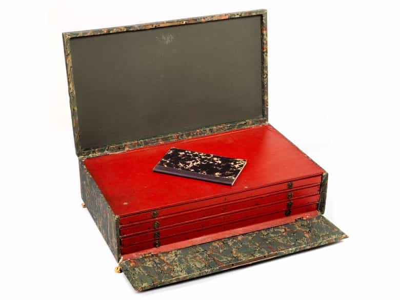 Detailabbildung:  Daktyliathek - Medaillenmustersammlung der Ära Napoleons