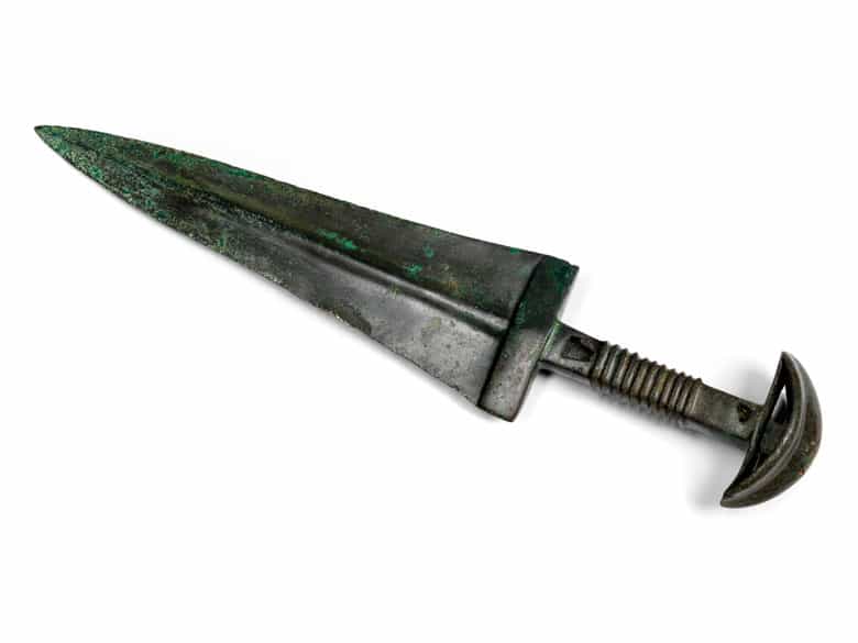 Detailabbildung: Luristan-Zeremonialdolch in Bronze