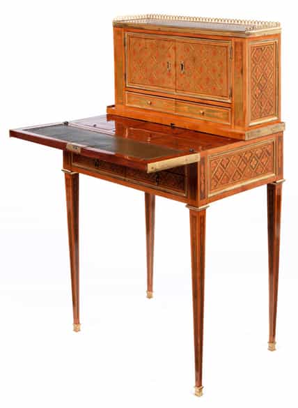 Detailabbildung: † Bonheur du jour von Godefroy Dester, Meister ab 1774