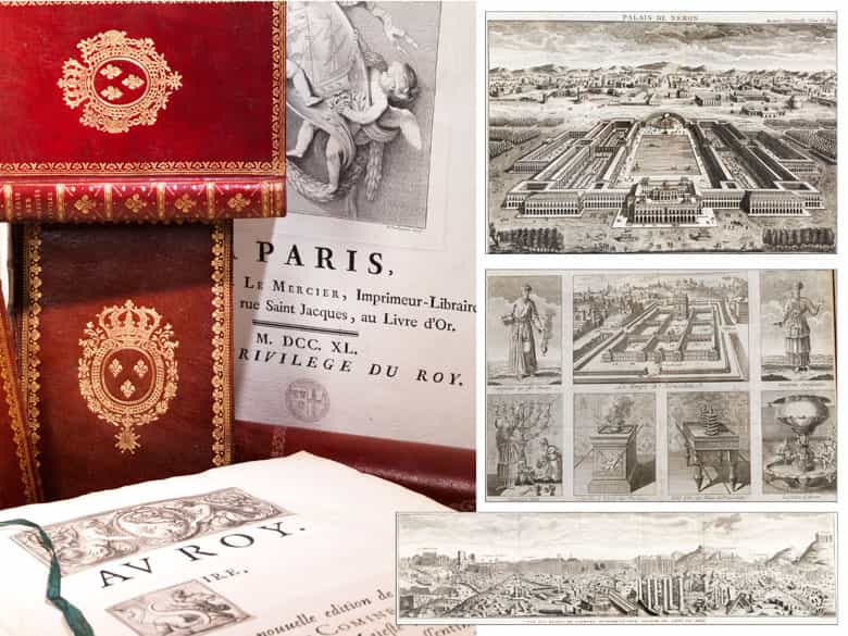 Detailabbildung: Une grande bibliothèque francaise avec 904 livres du 18ème siècle