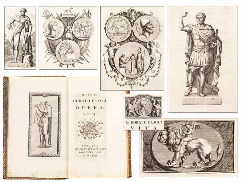 Detailabbildung: Une grande bibliothèque francaise avec 904 livres du 18ème siècle