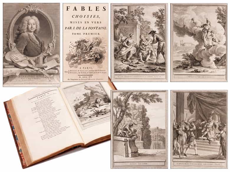 Detailabbildung: Une grande bibliothèque francaise avec 904 livres du 18ème siècle