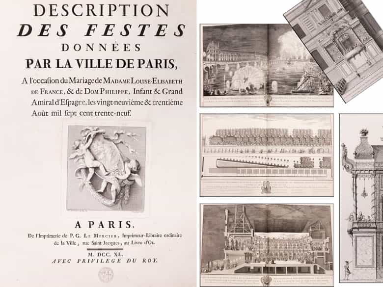 Detailabbildung: Une grande bibliothèque francaise avec 904 livres du 18ème siècle