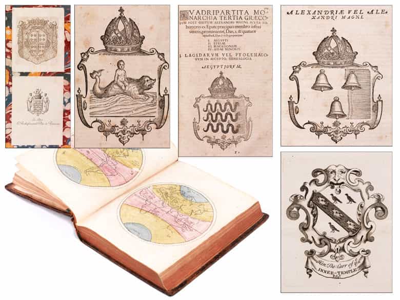 Detailabbildung: Une grande bibliothèque francaise avec 904 livres du 18ème siècle