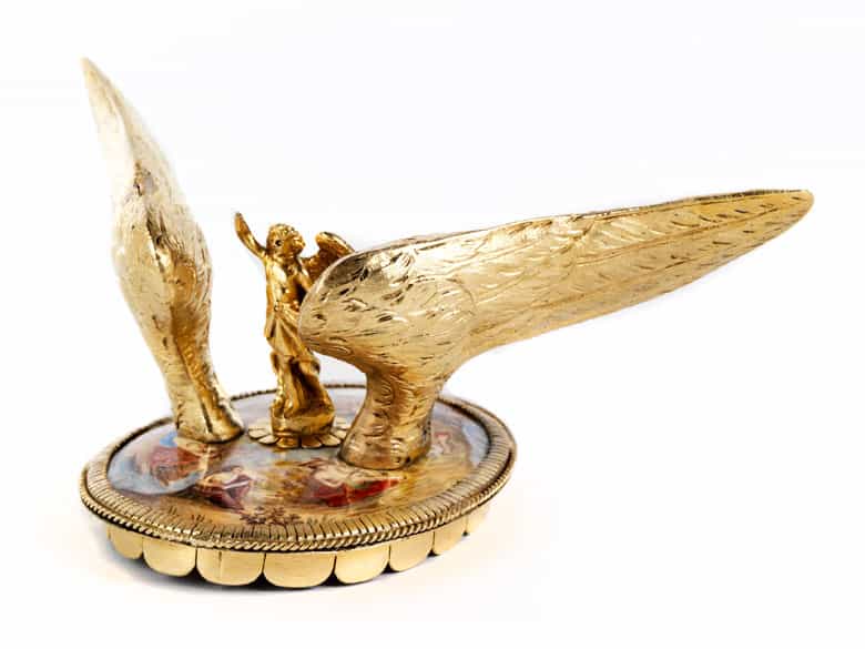 Detailabbildung: Prunkvolles Tischaufsatzgefäß des Wiener Historismus 