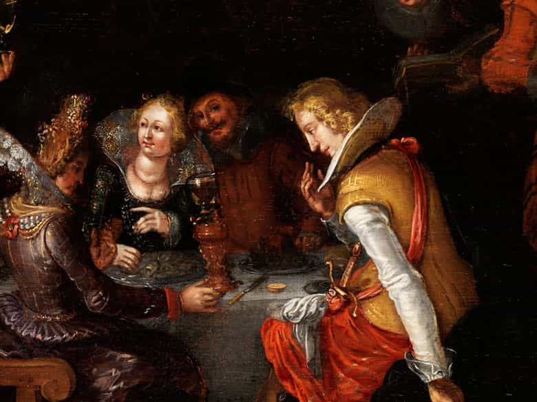 Detailabbildung:  David Vinckboons 1576 Mecheln - 1632 Amsterdam, Werkstatt