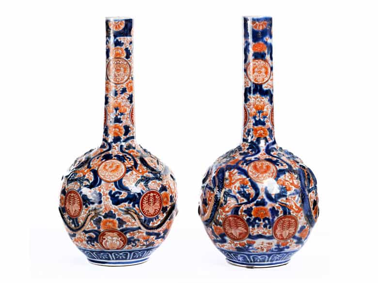 Detailabbildung:  Paar Imari-Vasen