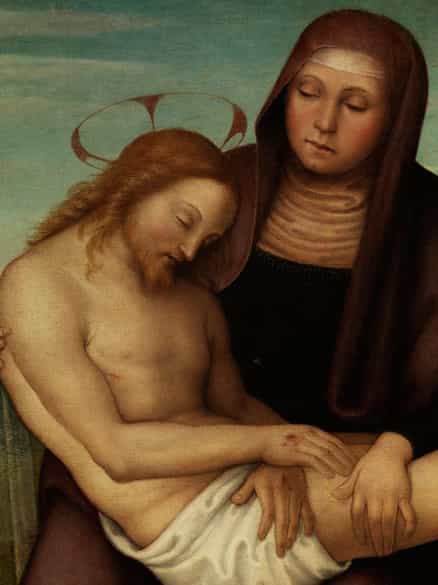 Detailabbildung:  Perugino , Pietro di Cristoforo Vannucci, um 1445/ 46 Cittá della Pieve / Provinz Perugia – 1523 Fontignano bei Perugia