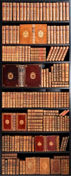 Detailabbildung: † Eine Bibliothek mit 504 Büchern des 18. Jahrhunderts