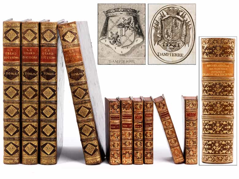 Detailabbildung: † Eine Bibliothek mit 504 Büchern des 18. Jahrhunderts