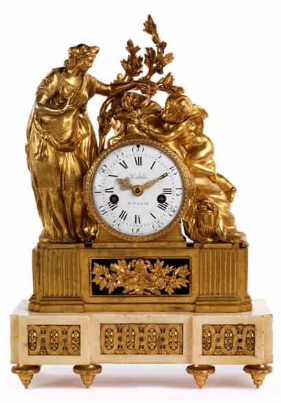 Detailabbildung:  Kaminuhr