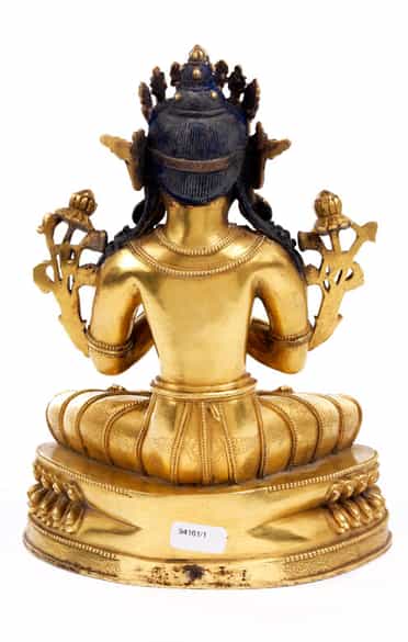 Detailabbildung:  Bronzefigur eines Avalokiteshvara