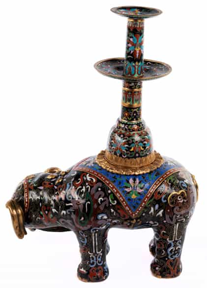 Detailabbildung:  Cloisonné-Elefant