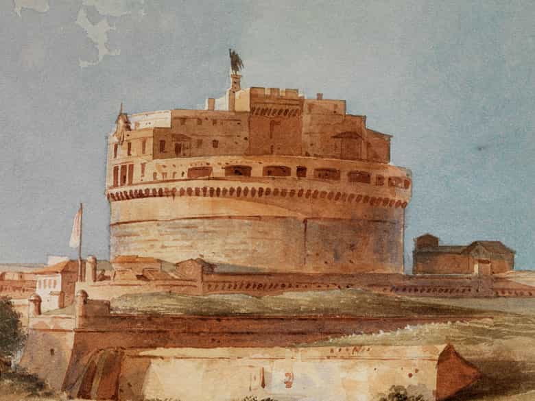 Detailabbildung:  Cavaliere Ippolito Caffi, 1809 Belluno – 1866 Lissa