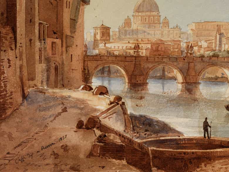 Detailabbildung:  Cavaliere Ippolito Caffi, 1809 Belluno – 1866 Lissa