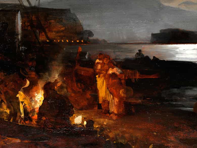 Detailabbildung: Oswald Achenbach, 1827 Düsseldorf – 1905 Düsseldorf